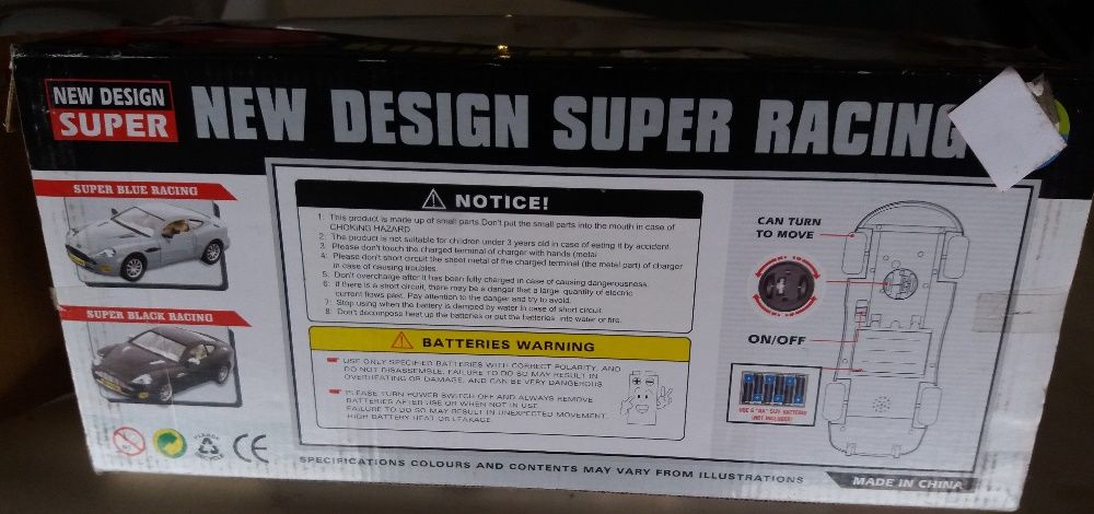 Carro a pilhas " Não Cai "