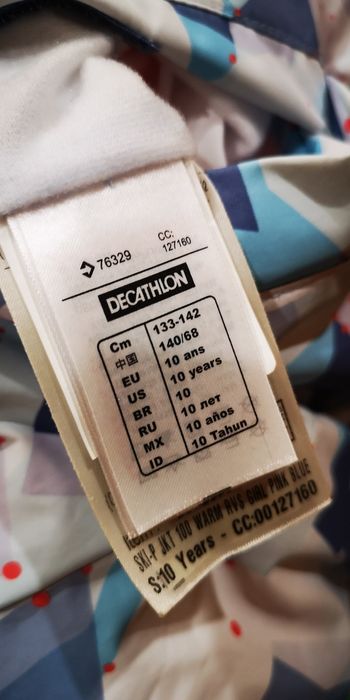 Casaco Neve tamanho 10 anos