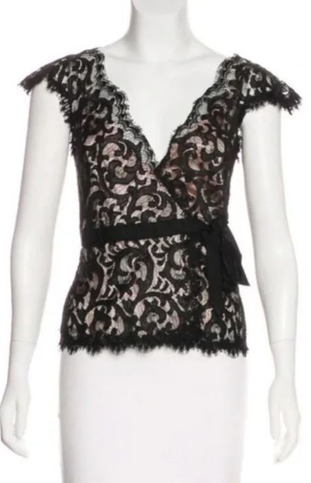 Кружевной топ от diane von furstenberg