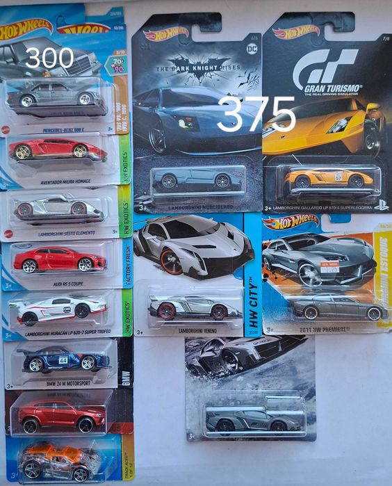 Моделі машинок хот вілс Європа Ауді, бмв, феррарі, фольксваген від 90