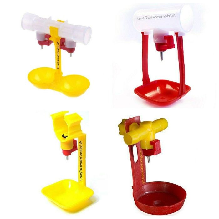 Поїлка з краплевловлювачем під круглу трубу 25 мм для птахів Модуль