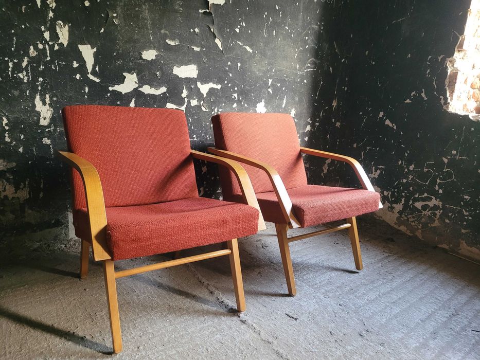 Fotel fotele Mier Topolcany Jitona Vintage design prl