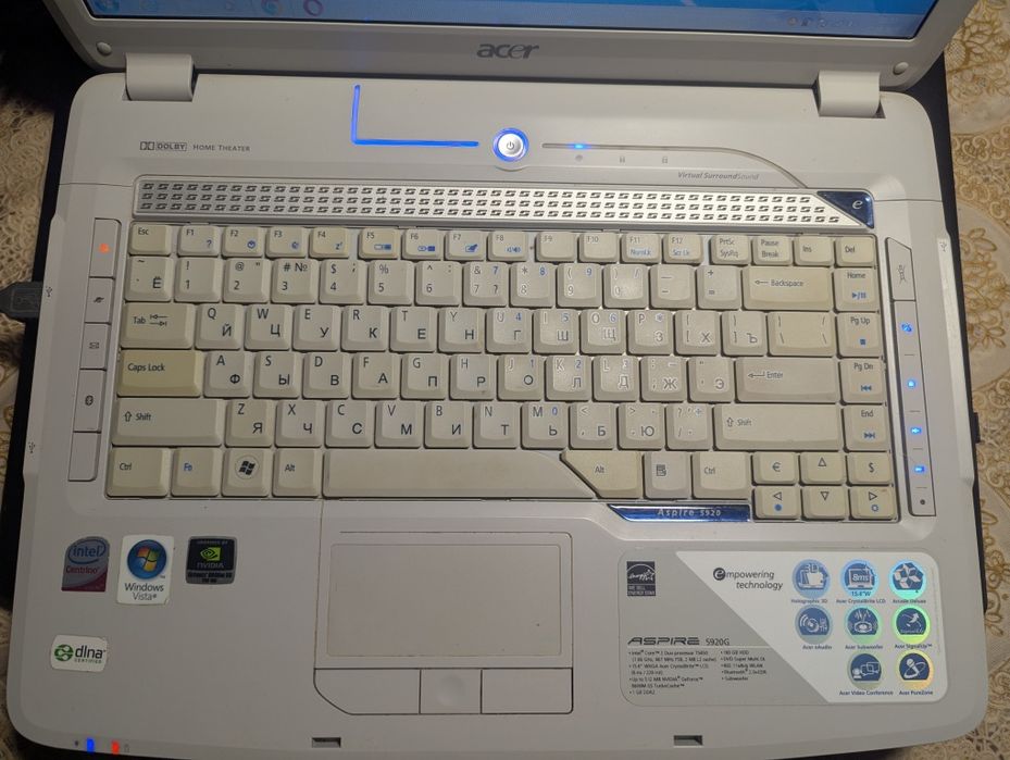 Ноутбук для роботи і навчання Acer Aspire 5920g