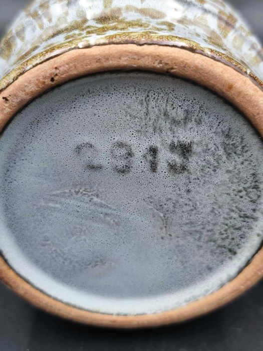 Wazon VEB Haldensleben 2915 Brutalizm Fat Lava 1970 Gramann