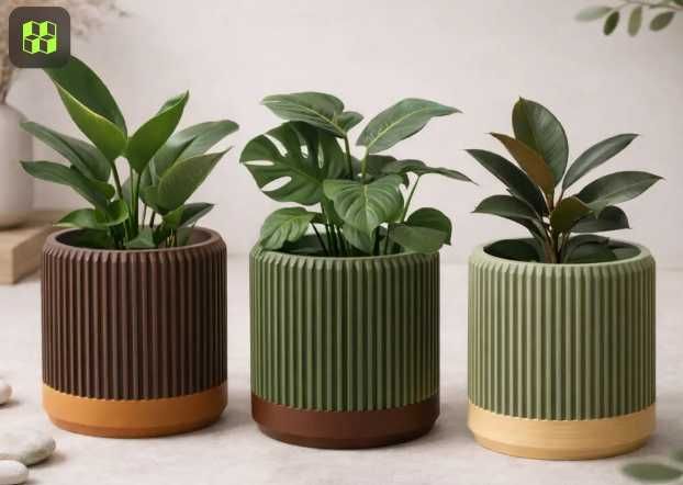 Peças decoração em 3D
