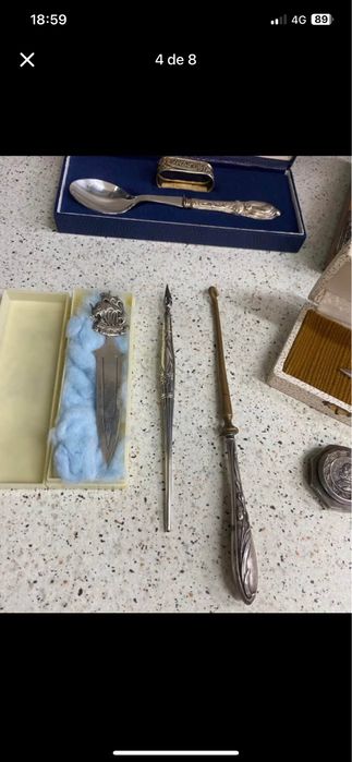 Varias pecas em prata