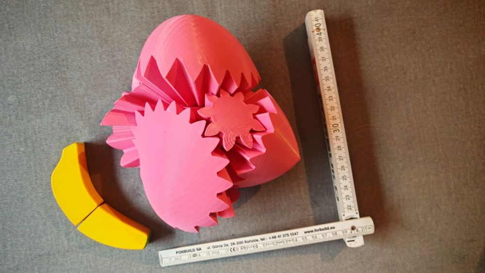 Duże serce walentynkowe układanka, wydruk 3d