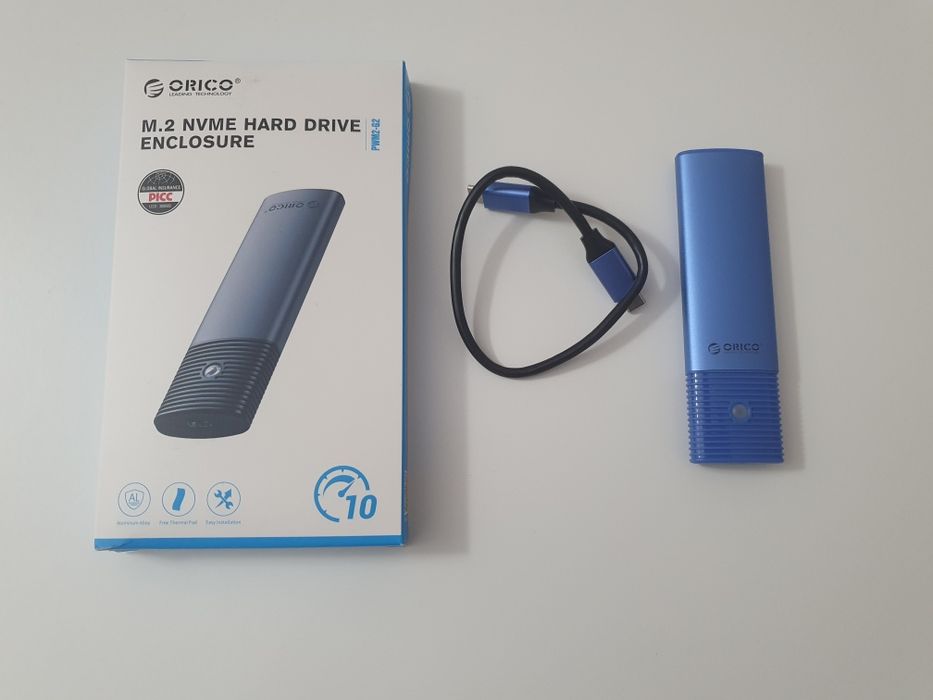 Obudowa orico  do dysku m.2 NVMe (USB-C) działa też dysk M.2