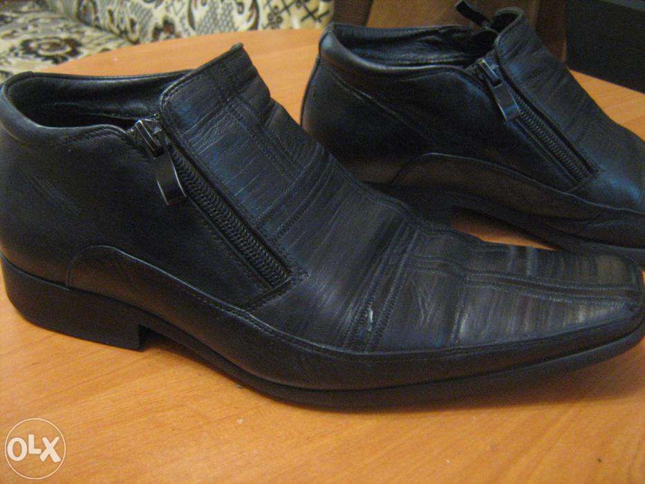 Мужские полусапожки кожа р.40.фирма ANTONIO GELO