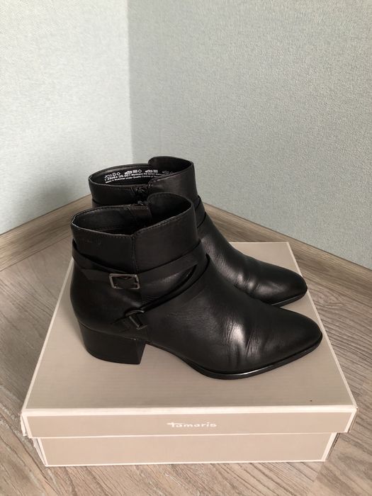 Черевики жіночі шкіряні,ботинки женские кожа осенние Tamaris