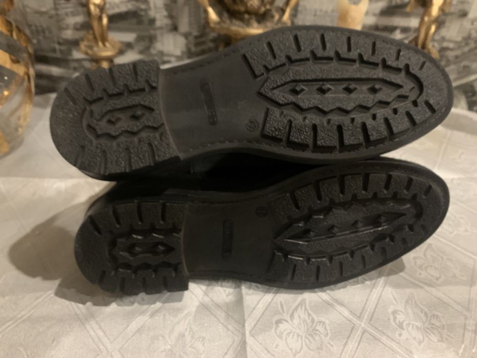 Челси ботинки кожаные утеплитель