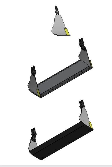 Szczęka łyżki przedniej do koparko ładowarki CAT 428 2410mm CAT 432 2430MM
