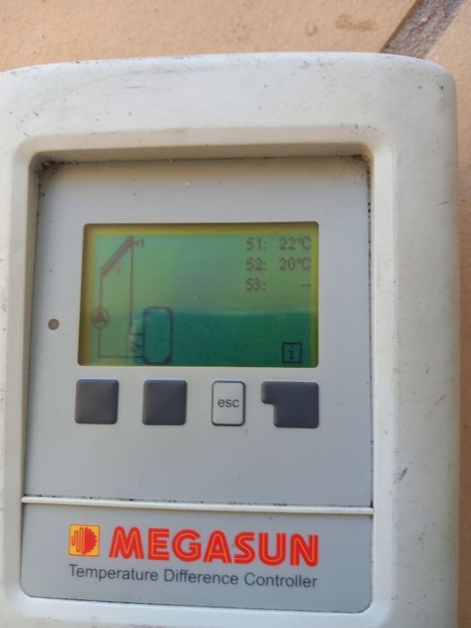 Controlador solar circulação forçada