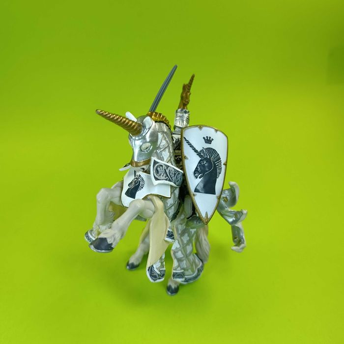 Papo Rycerz figurka jak schleich 2007 r 90 mm konny wojownik, kawalerzysta FSH #1132