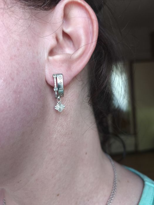 Серебряные серьги Италия