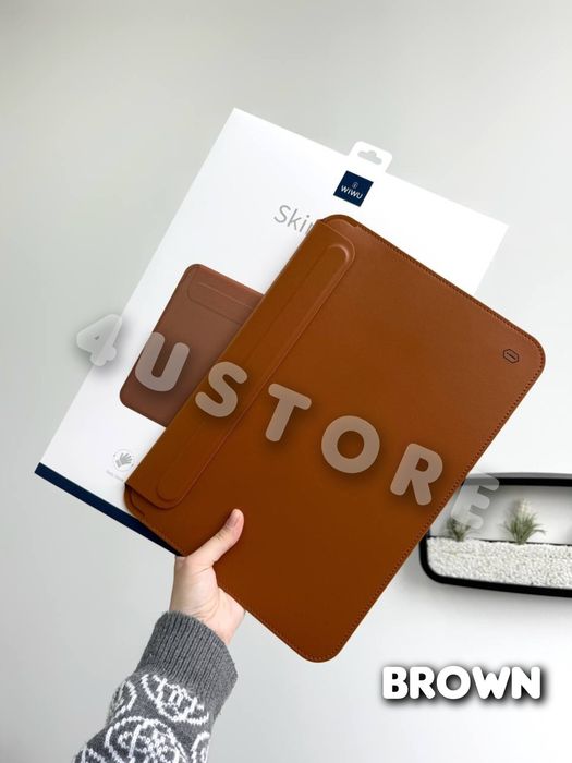 Чехол папка Wiwu на MacBook Air Pro 13" Чохол шкіряний з магнітом