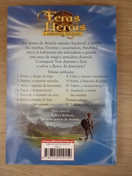 Feras e Heróis Nº11, Arachnid - A Rainha das Aranhas, Adam Blade