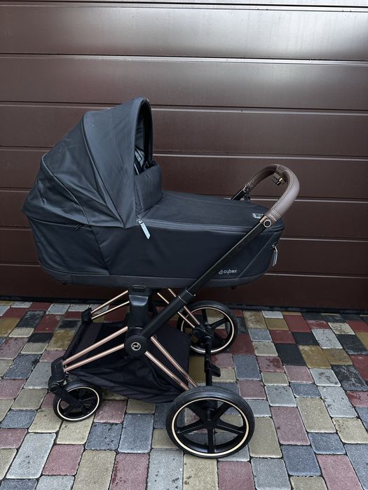 Коляска Cybex Priam 4.0 коляска 2 в 1 Sepia Black шасі Rosegold