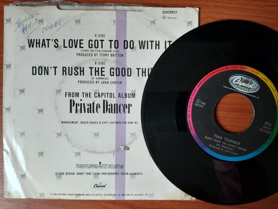 Disco de vinil single Tina Turner