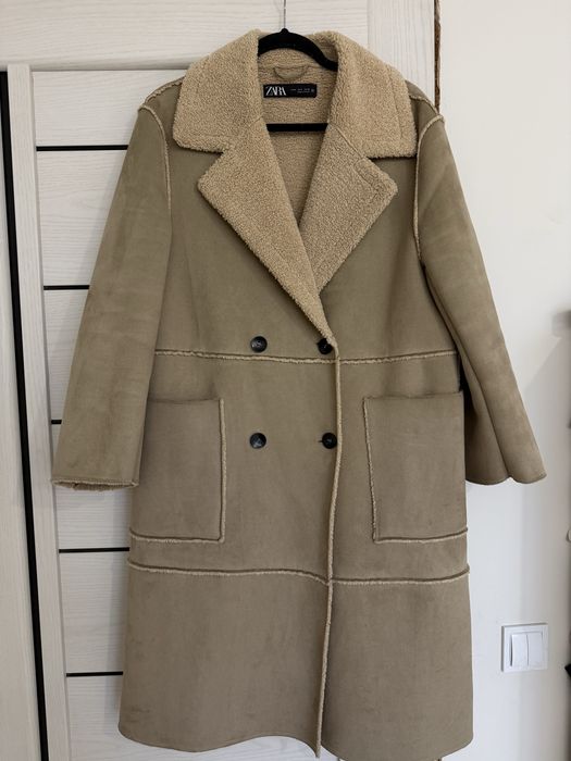 Дублянка Zara пальто куртка