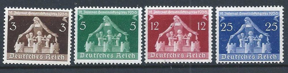 Selos Alemanha 1936, Série completa MNH