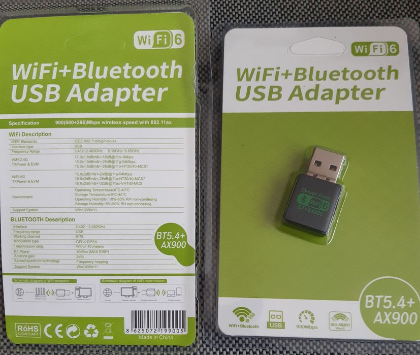 Karta WiFi dwuzakresowa z Bluetooth
