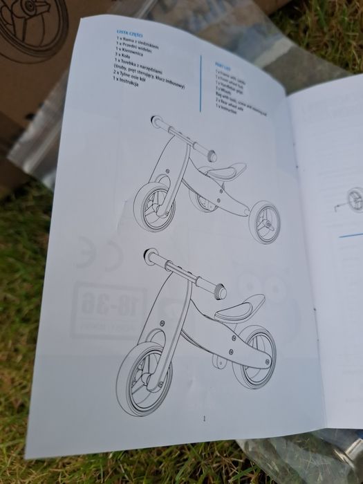 Rowerek trójkołowy, biegowy, jeździk