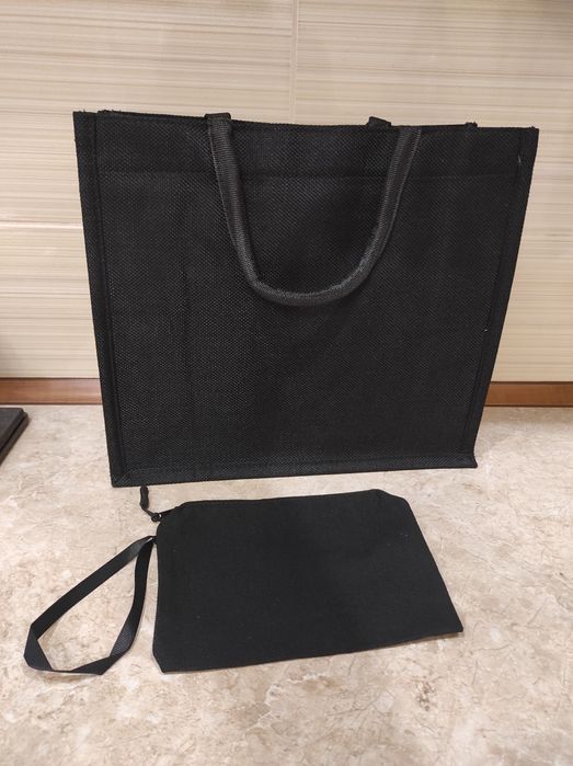 Сумка жіноча, чорного кольору, господарська ,авоська