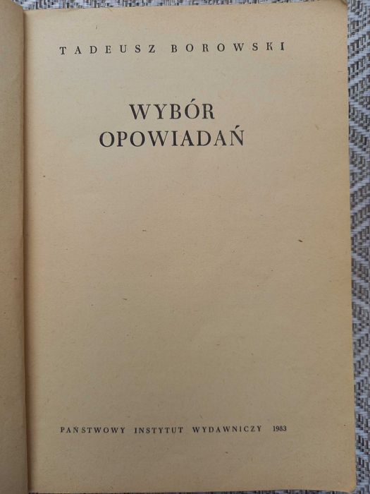 Wybór opowiadań Tadeusz Borowski