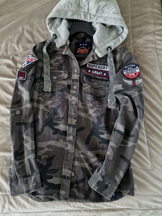 Kurtka koszulowa moro superdry xs-m