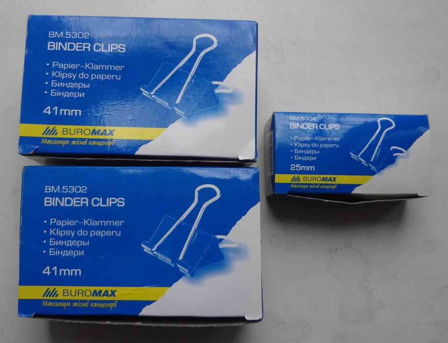 Биндер Buromax BM.5302 41 мм и BM.5304 25 мм