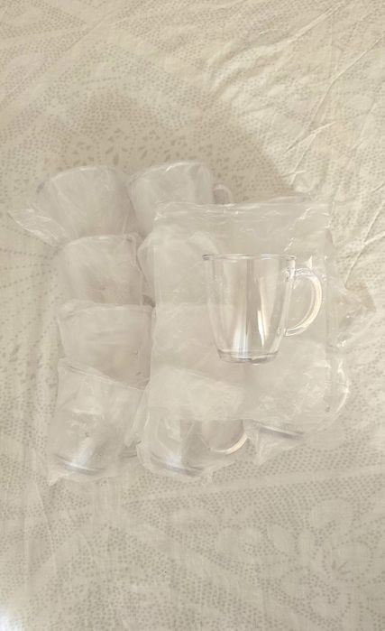 Chávenas 420 mL Ø 9,2/5,4x10,5 cm Transparente Policarbonato (12 Und)