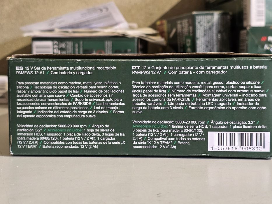 PARKSIDE 12V Ferramenta Multifunções Sem Fio