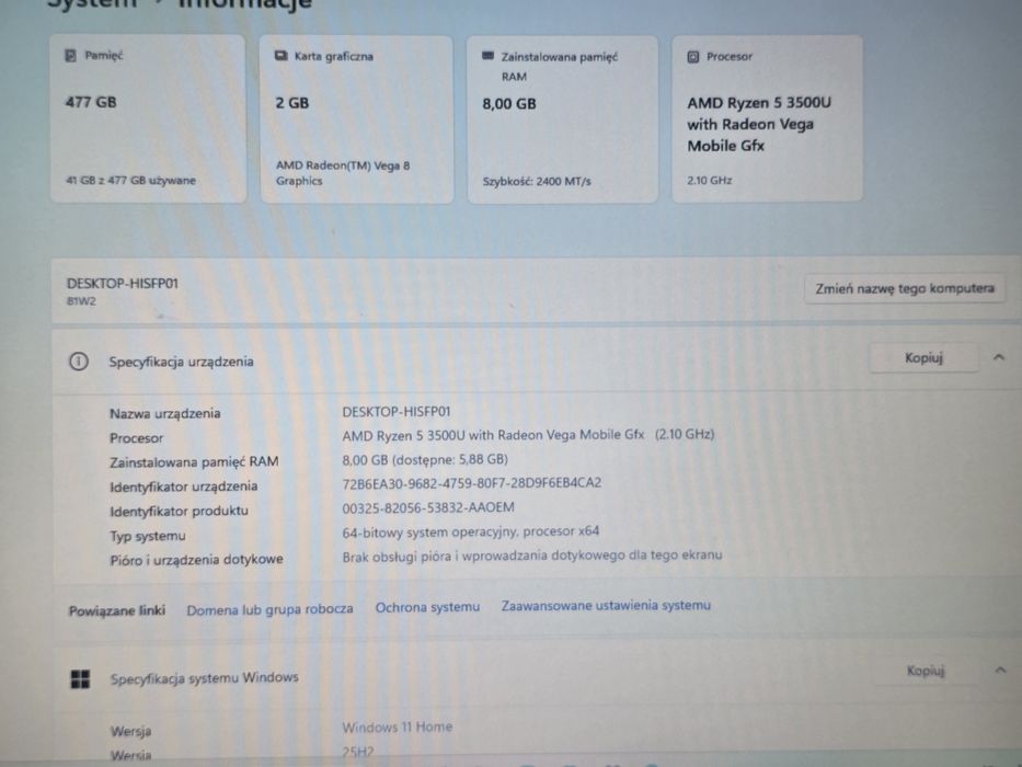 Laptop Lenowo HISFP01