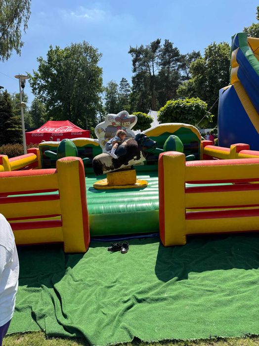 Eurobungee, byk rodeo, ścianka wspinaczkowa, symulatory, dmuchańce