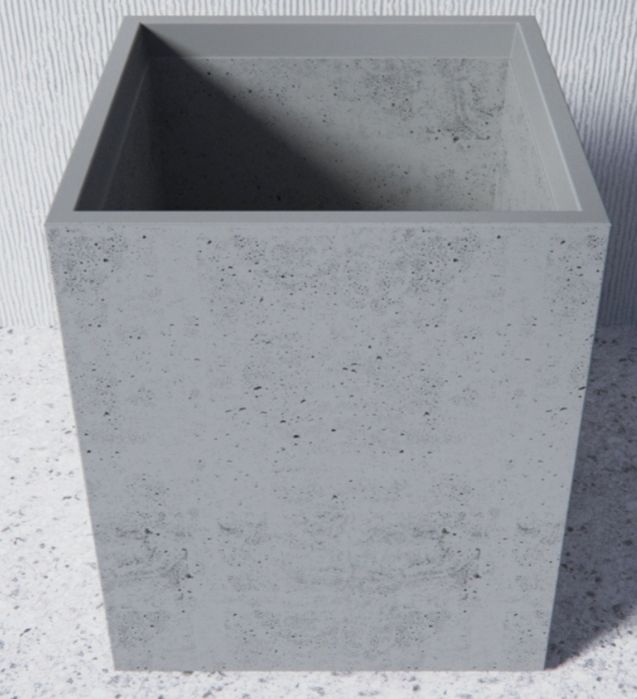 Кашпо бетонное. 300х900х360 мм. Для улицы, сада, офиса.