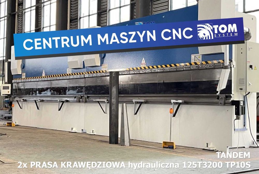 Prasa krawędziowa hydrauliczna TANDEM 2x 125T3200 TP10S