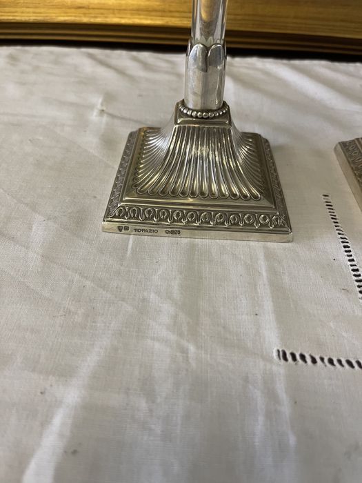 Par de solitários Topazio