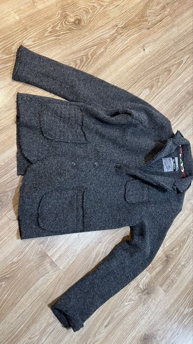 gruba marynarka damska S 36 kroj prosty