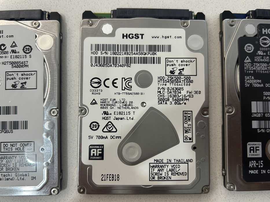 Discos rigidos 2.5” de 500Gb