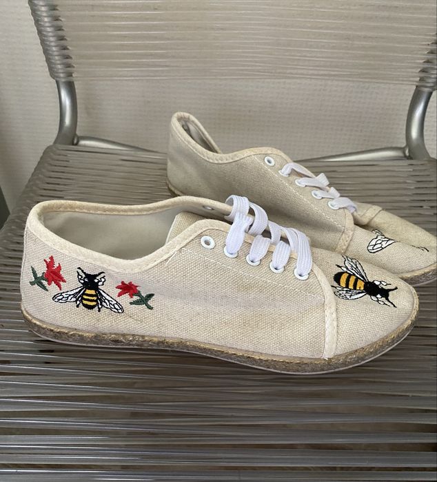 Продам кеди Gucci, кеди з бджілками, шльопанці