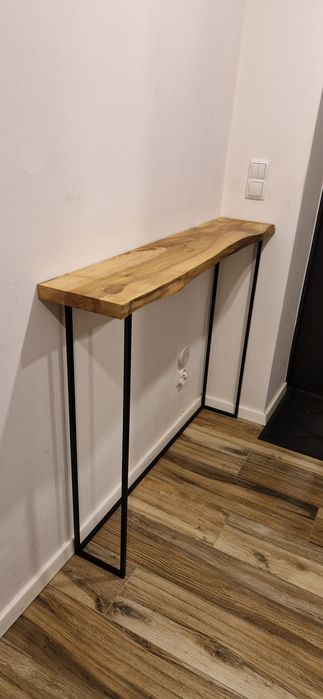 Konsola loft blat z orzecha