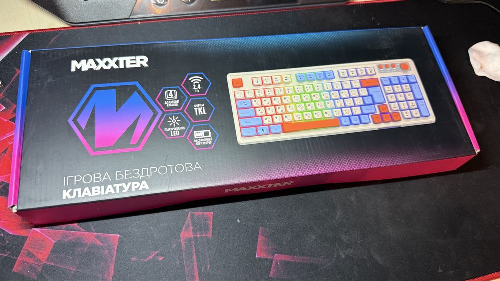 Ігрова клавіатура Maxxter KBGW-3C01-UA