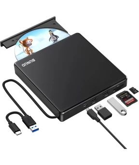 Зовнішній CD DVD привід LightScribe для Mac MacBook/ПК