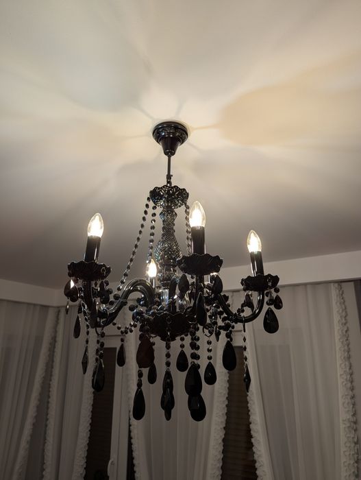 Żyrandol, Lampa wisząca kryształowa Glamour