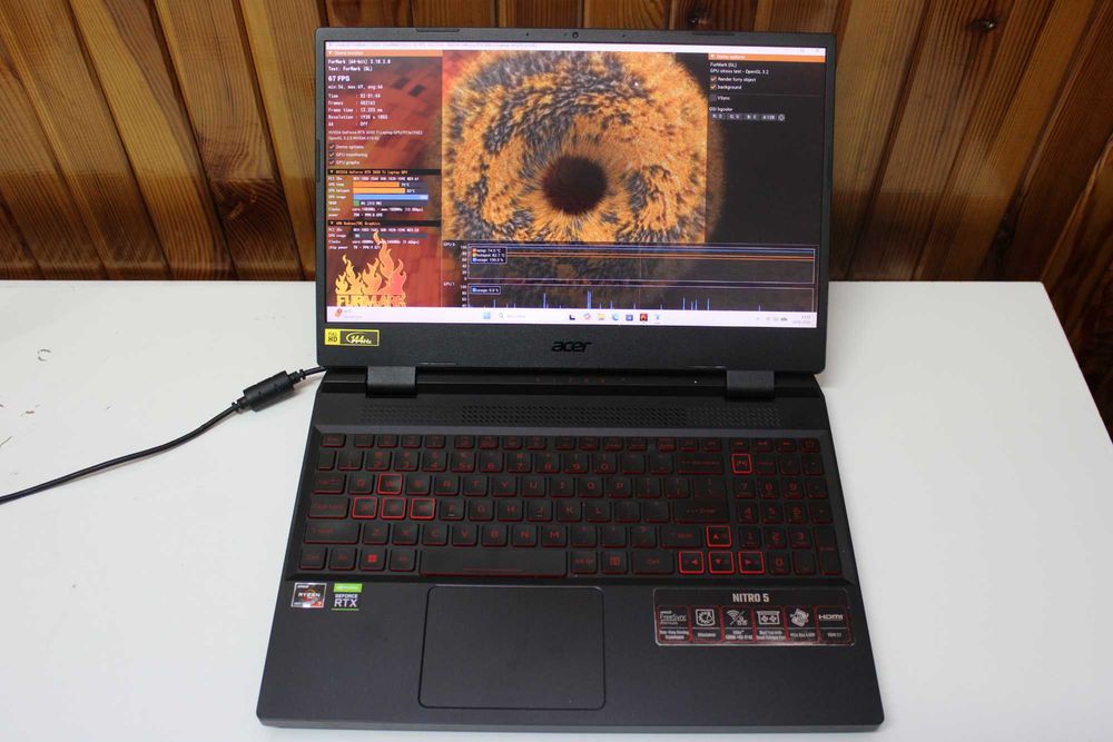Laptop ACER Nitro 5 Ryzen7 6800H/16GB/512SSD/RTX 3050Ti + zasilacz