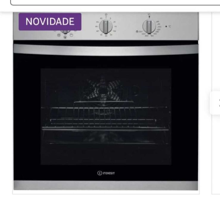 forno de encastrar eléctrico indesit sem o vidro IFW 3534 H IX