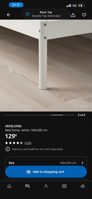 Cama IKEA Velvestad 140x200