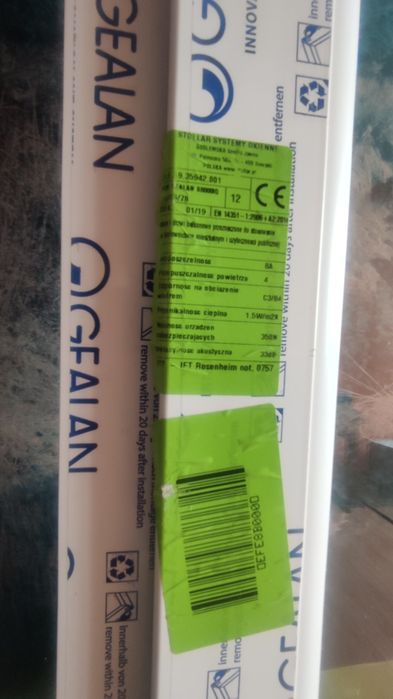 Okno dwuszybowe nowe  PCV