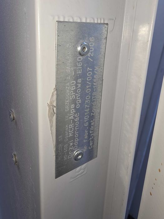 drzwi p.poz techniczne ei60